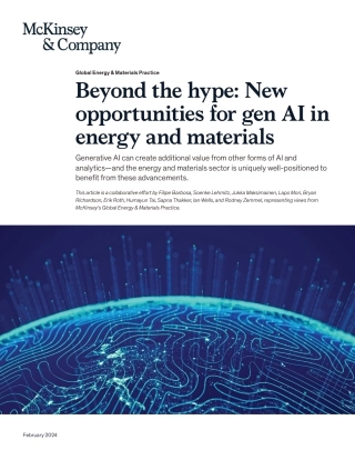 【推荐】2024生成式人工智能在能源和材料领域中的新机遇报告（英文版）-麦肯锡.pdf