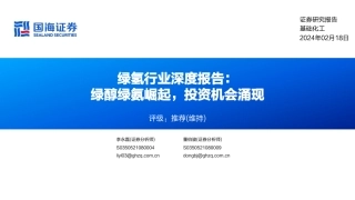 国海证券：绿氢行业深度报告-绿醇绿氨崛起，投资机会涌现.pdf