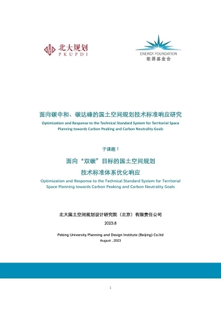 面向“双碳”目标的国土空间规划技术标准体系优化响应--北大规划.pdf