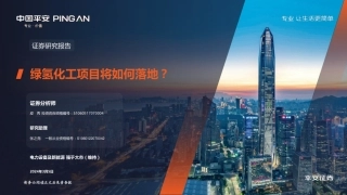 平安证券：绿氢化工项目将如何落地？.pdf