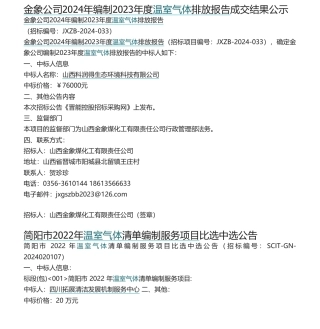 【招标&中标】碳相关批量招标&中标信息.pdf