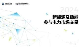 新能源及储能参与电力市场交易白皮书（2024）
