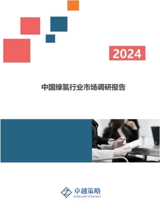 中国绿氢行业市场调研报告2024