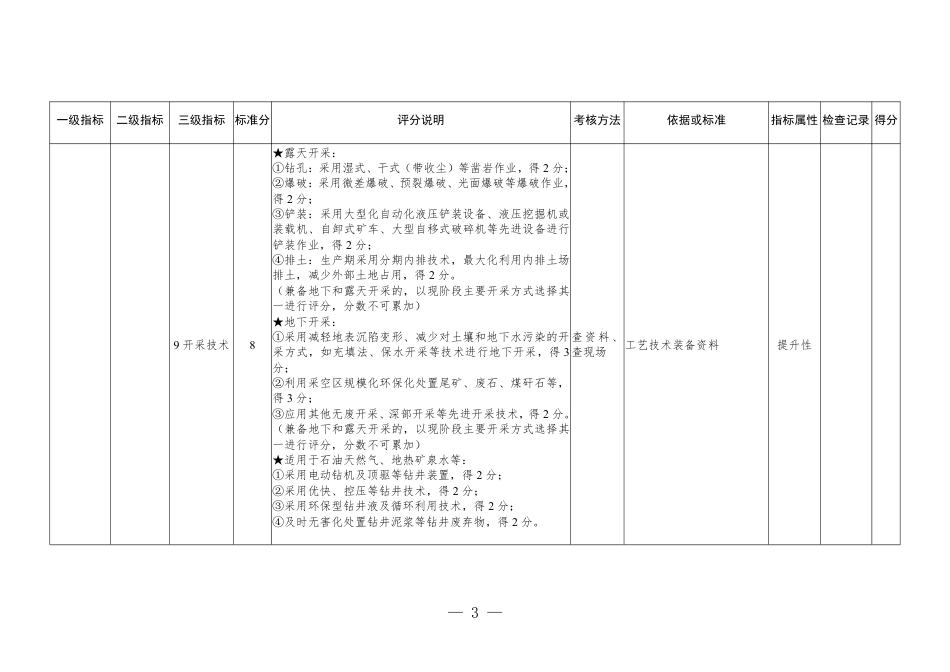 【政策】国家级绿色矿山建设评价指标_第3页