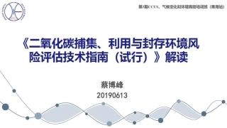 7、《二氧化碳捕集、利用与封存环境风险评估技术指南（试行）》解读-33页