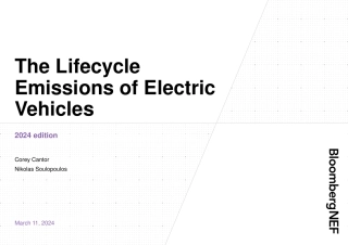 电动车的生命周期排放-彭博新能源财经（英）