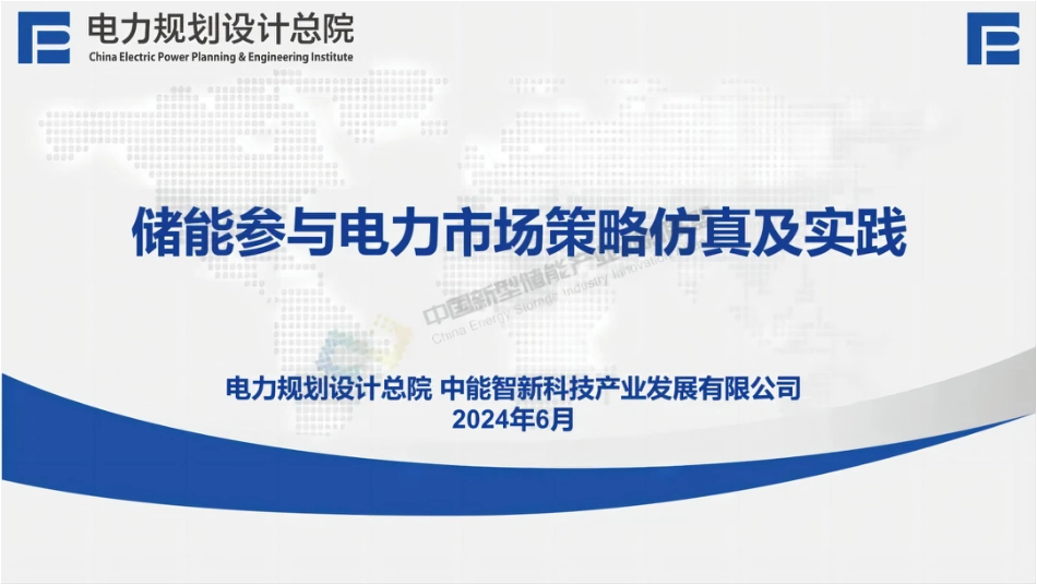 中能智新周云：储能参与电力市场策略仿真及实践_第1页