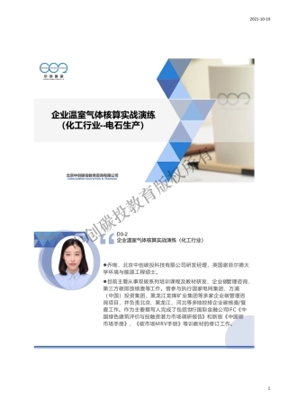 9.碳中和碳核算核查培训——企业温室气体核算实战演练（化工行业）