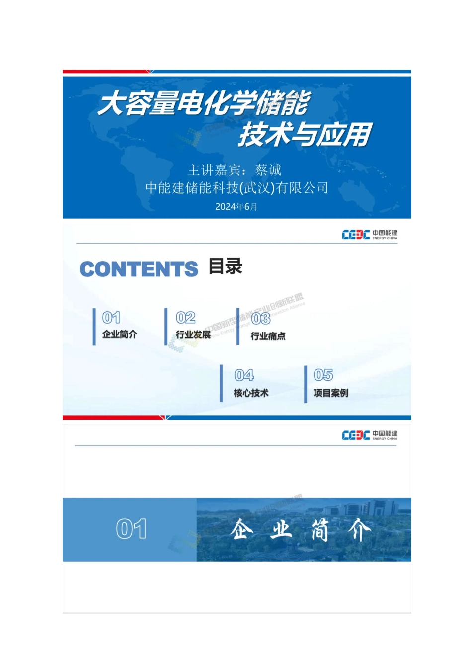 中国能建：大容量电化学储能技术与应用_第1页