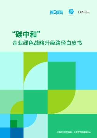 “碳中和”企业绿色战略升级路径白皮书