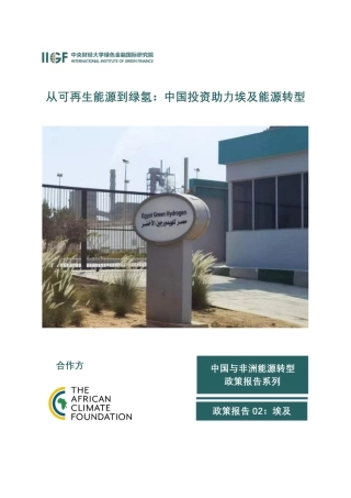 从可再生能源到绿氢：中国投资助力埃及能源转型