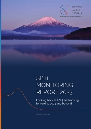 SBTi Monitoring Report 2023