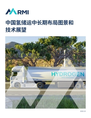 2024年中国氢储运中长期布局图景和技术展望报告