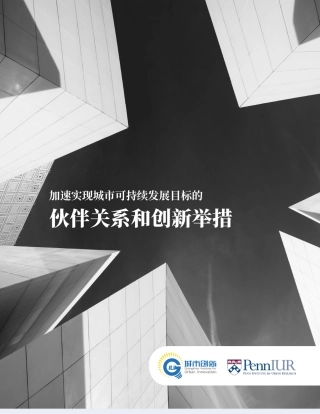 加速实现城市可持续发展目标的伙伴关系和创新举措