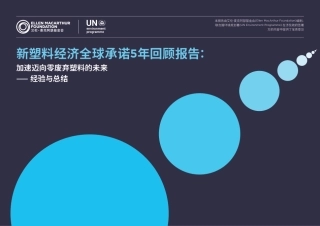 新塑料经济全球承诺5年回顾报告
