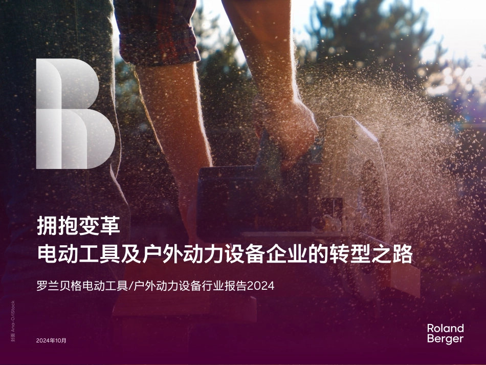 2024年拥抱变革：电动工具及户外动力设备企业的转型之路研究报告_第1页