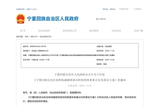 宁夏回族自治区人民政府办公厅：关于印发《宁夏回族自治区加快构建碳排放双控制度体系重点任务落实方案》的通知