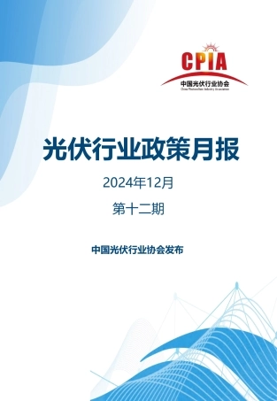 光伏行业政策月报2024年12月第十二期