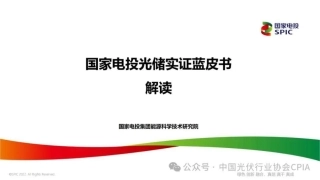 国家电投光储实证蓝皮书解读——刘玉宏