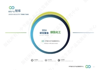 2024绿氢化工研究报告