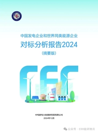 中国发电企业和世界同类能源企业对标分析报告2024（摘要版）