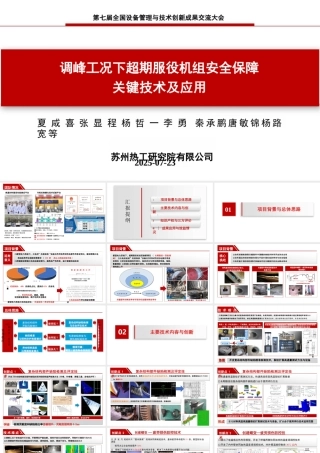 苏州热工研究院PPT：调峰工况下超期服役机组安全保障关键技术及应用