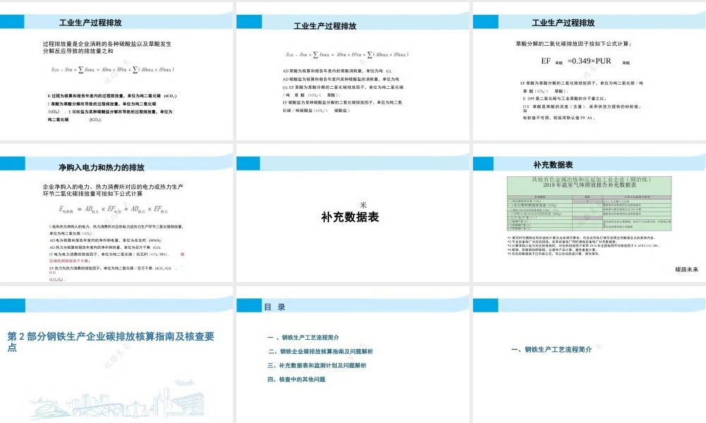 中检集团233页PPT:八大行业碳排放核算指南及核查要点讲义