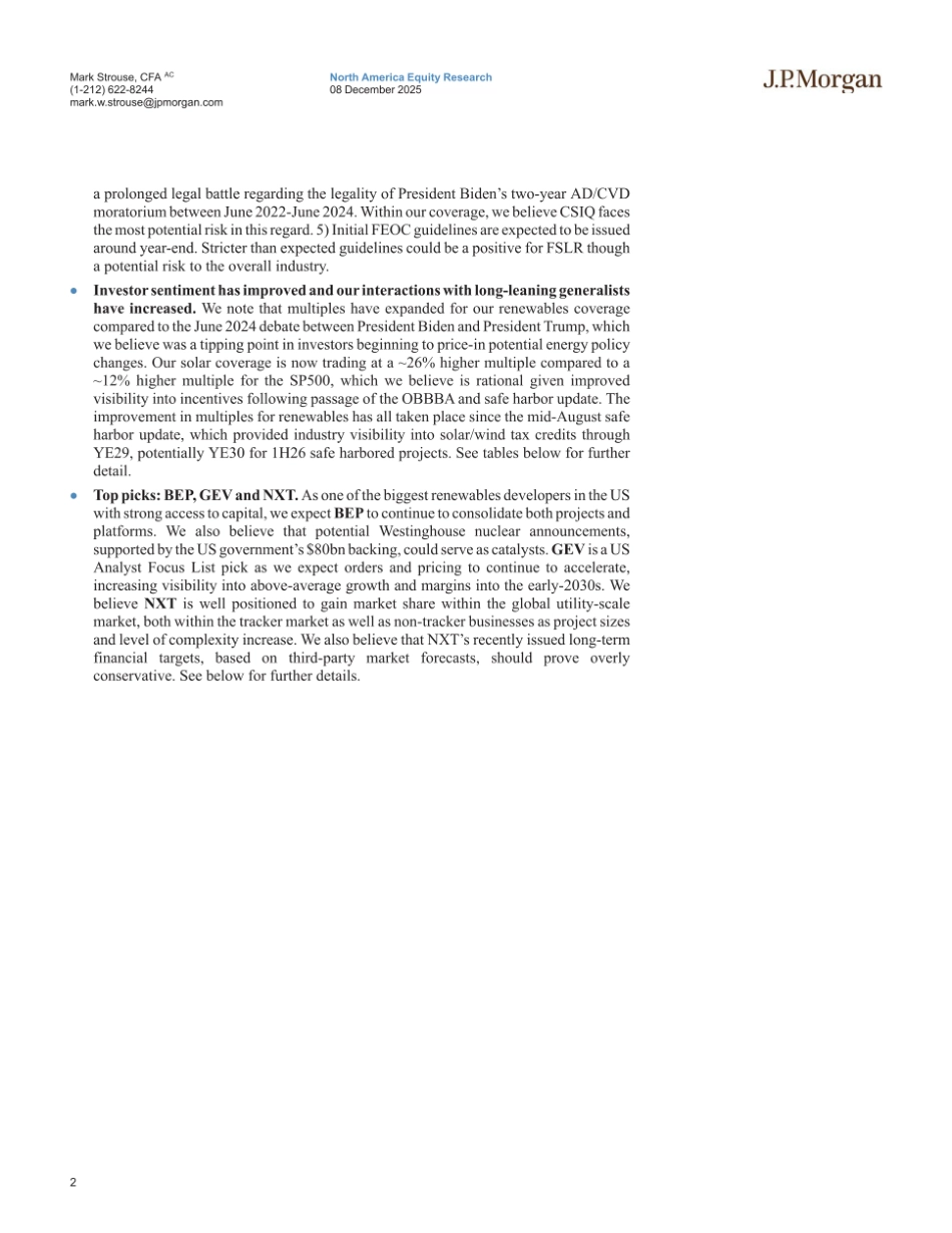 【英文】摩根大通：2026年清洁能源行业展望_第2页