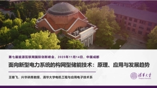 清华大学PPT：面向新型电力系统的构网型储能技术：原理、应用与发展趋势