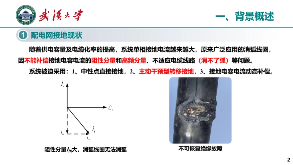 武汉大学PPT：超快速主动干预型消弧技术研究_第2页