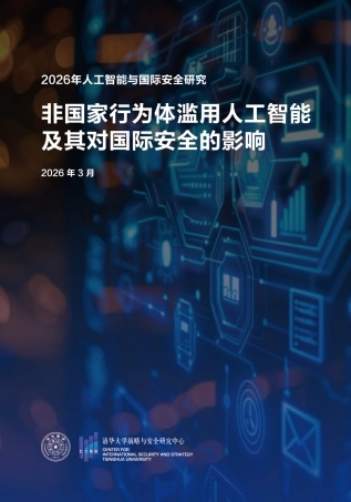 清华大学：非国家行为体滥用人工智能及其对国际安全的影响