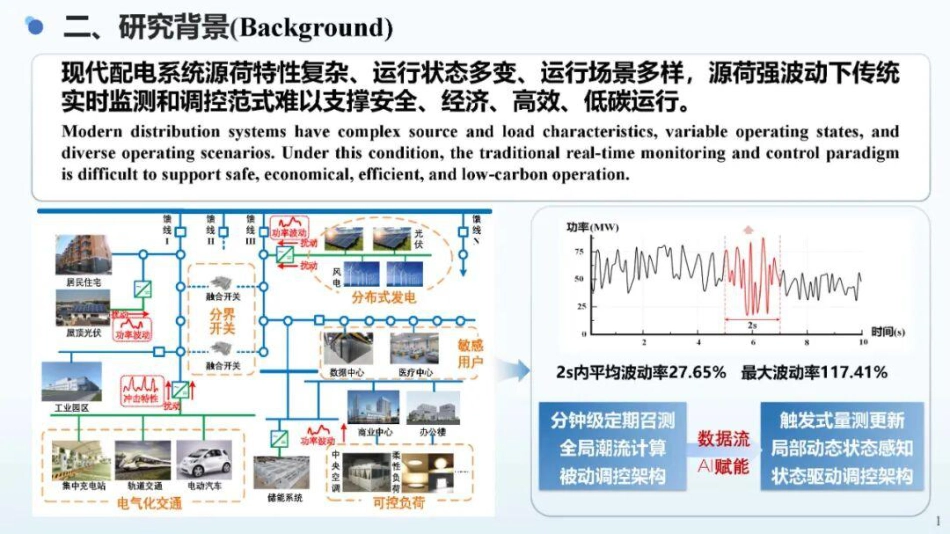 河海大学PPT：面向可再生新能源主导型配电网的触发式状态感知_第2页